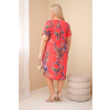 Dámské šaty ART5200 Plus Size (Velikost UNI, Barva Modrá)