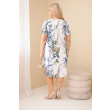 Dámské šaty ART5200 Plus Size (Velikost UNI, Barva Modrá)