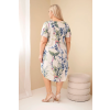 Dámské šaty ART5200 Plus Size (Velikost UNI, Barva Modrá)