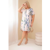 Dámské šaty ART5200 Plus Size (Velikost UNI, Barva Modrá)