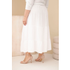 Dámská sukně Plus Size ART3372 (Velikost UNI, Barva Bílá)
