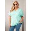 Dámská halenka Plus Size 6802 (Velikost UNI, Barva Modrá)