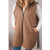 Dámská vesta Plus Size 7090 (Velikost UNI, Barva Černá)