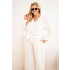 Dámský komplet Plus Size 8120 (Velikost UNI, Barva Smetanová)