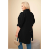 Dámská košile Plus Size 8052 (Velikost 3XL, Barva Černá)