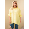 Dámská košile Plus Size 8052 (Velikost 3XL, Barva Černá)