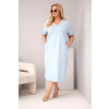 Dámské šaty Plus Size 7084 (Velikost 2XL, Barva Černá)