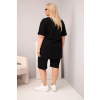 Dámský komplet Plus Size 8254 (Velikost 3XL, Barva Černá)