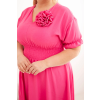Dámské šaty Plus Size 2088 (Velikost UNI, Barva Černá)