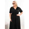 Dámské šaty Plus Size 2088 (Velikost UNI, Barva Černá)