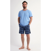 Pánské pyžamo šortky Štěpán (Barva Modrá, Velikost 2XL)