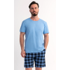 Pánské pyžamo šortky Štěpán (Barva Modrá, Velikost 2XL)