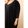 Dámské šaty Plus Size 7086 (Velikost UNI, Barva Modrá)