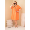 Dámské šaty Plus Size ART8106 (Velikost UNI, Barva Černá)