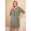 Dámské šaty Plus Size ART8106 (Velikost UNI, Barva Černá)