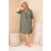 Dámské šaty Plus Size ART8106 (Velikost UNI, Barva Černá)
