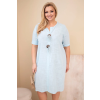 Dámské šaty Plus Size ART8106 (Velikost UNI, Barva Černá)