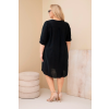 Dámské šaty Plus Size ART8106 (Velikost UNI, Barva Černá)