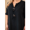 Dámské šaty Plus Size ART8106 (Velikost UNI, Barva Černá)