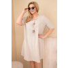 Dámské šaty Plus Size ART8106 (Velikost UNI, Barva Černá)
