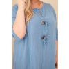 Dámské šaty Plus Size ART8106 (Velikost UNI, Barva Modrá)