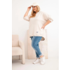 Dámská mikina Plus Size 25040 (Velikost UNI, Barva Černá)