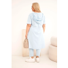 Dámský komplet Plus Size 8240 (Velikost 4XL, Barva Modrá)