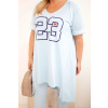 Dámský komplet Plus Size 8240 (Velikost 4XL, Barva Modrá)