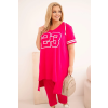 Dámský komplet Plus Size 8240 (Velikost 4XL, Barva Modrá)