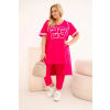 Dámský komplet Plus Size 8240 (Velikost 4XL, Barva Modrá)