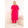 Dámský komplet Plus Size 8240 (Velikost 4XL, Barva Modrá)