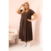 Dámské šaty Plus Size 21682 (Velikost UNI, Barva Černá)