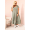 Dámské šaty Plus Size 21682 (Velikost UNI, Barva Černá)