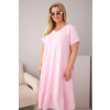 Dámské šaty Plus Size 21682 (Velikost UNI, Barva Bílá)