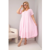 Dámské šaty Plus Size 21682 (Velikost UNI, Barva Bílá)