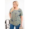 Dámská halenka Plus Size ART8105 (Velikost UNI, Barva Černá)