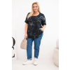 Dámská halenka Plus Size ART8105 (Velikost UNI, Barva Černá)