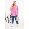 Dámská halenka Plus Size ART8105 (Velikost UNI, Barva Černá)