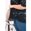 Dámská halenka Plus Size ART8105 (Velikost UNI, Barva Černá)