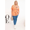 Dámská halenka Plus Size ART8105 (Velikost UNI, Barva Černá)