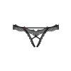 Tanga Obsessive Bravelle crotchless thong (Velikost L/XL, Barva Černá)