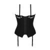 Korzet Obsessive Editya corset (Velikost M/L, Barva Černá)