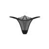 Tanga Obsessive Ezmee thong (Velikost S/M, Barva Černá)