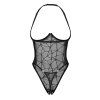 Body Obsessive Olianna crotchless teddy (Velikost S/M, Barva Černá)