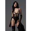 Body Obsessive Vila Blanes teddy (Velikost M/L, Barva Černá)