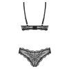 Komplet Obsessive Perisia 2-pcs set (Velikost M/L, Barva Černá)