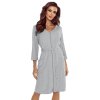 Dámský župan Vivisence 5011 (Velikost 2XL, Barva Šedá)