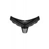 Kalhotky Obsessive Ivannes panties (Velikost 2XL/3XL, Barva Černá)