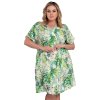 Dámský župan Italian Fashion Florina kr.r. (Velikost 2XL, Barva Zelená)