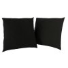 Sada 2 povlaků na polštář hladká bavlna DELUX KYOTO černé (Varianta 50x50cm)